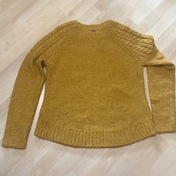Prana. Beautiful golden with nubby colored flecks sweater. - Picture 7 of 11